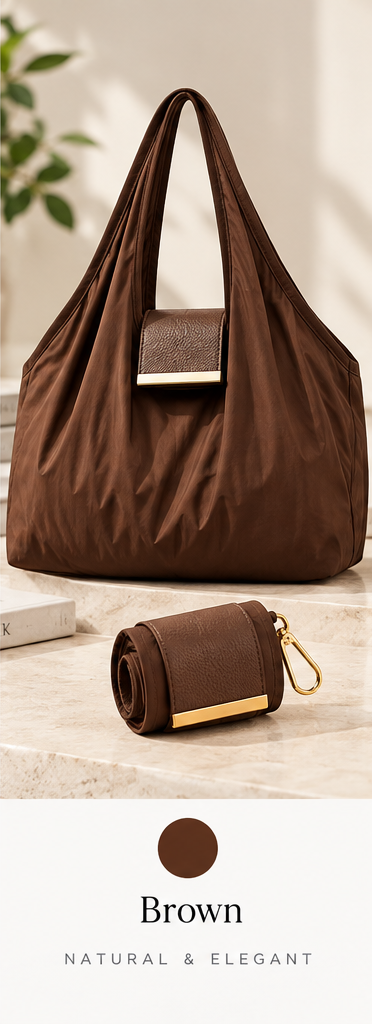 Tote pliable Marron