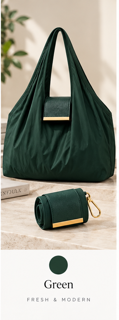 Tote pliable Vert